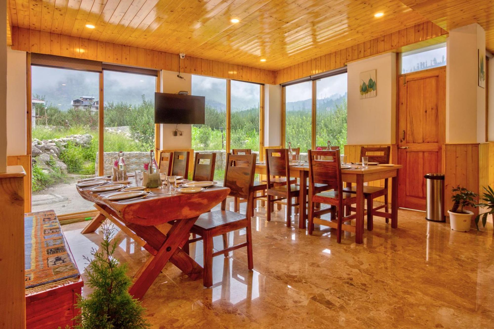 La Aero Resort Home In Snow Mountains Manāli Kültér fotó