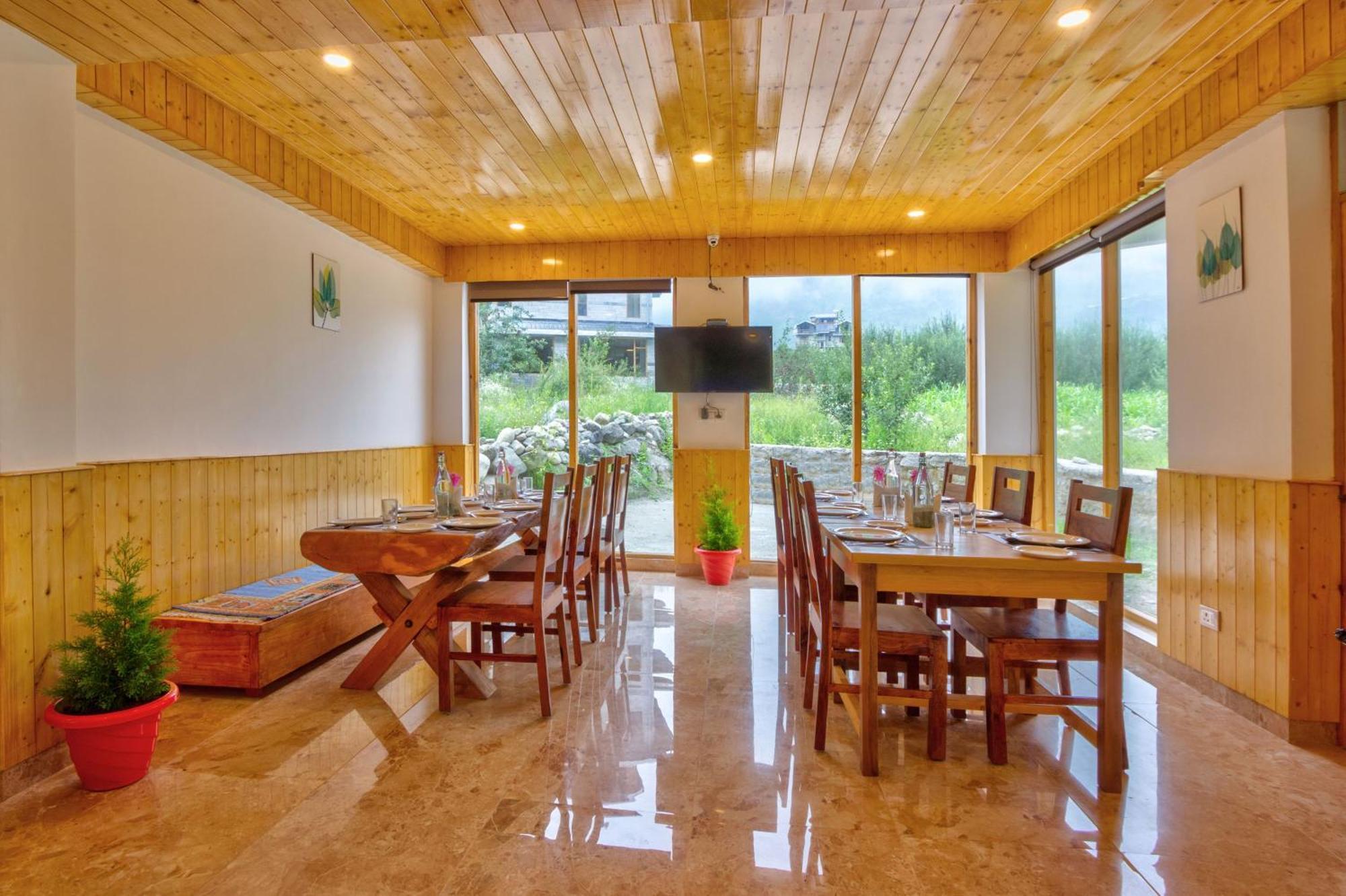 La Aero Resort Home In Snow Mountains Manāli Kültér fotó