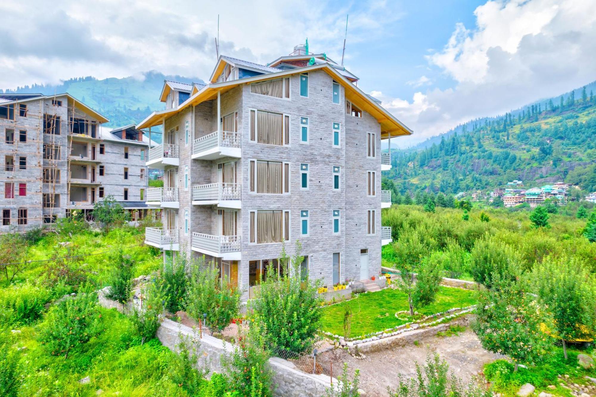 La Aero Resort Home In Snow Mountains Manāli Kültér fotó